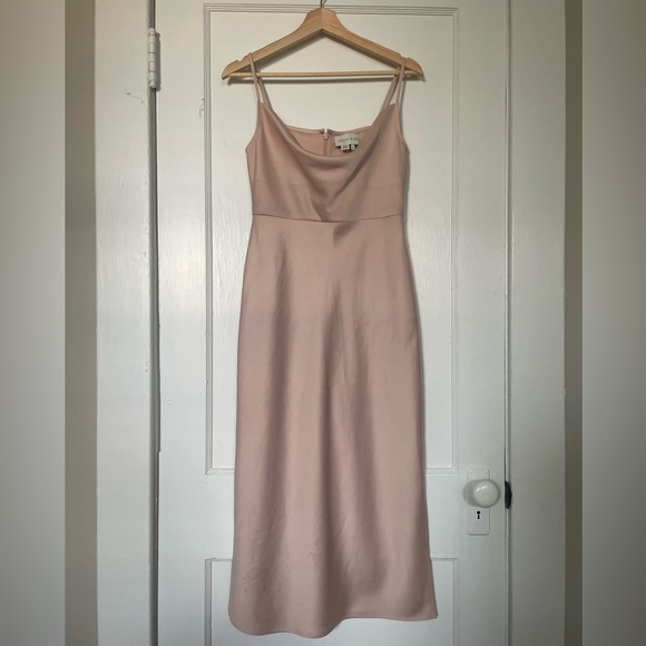 BHLDN Cali Satin Charmeuse Midi Dress - 4 - Picture 3 of 8